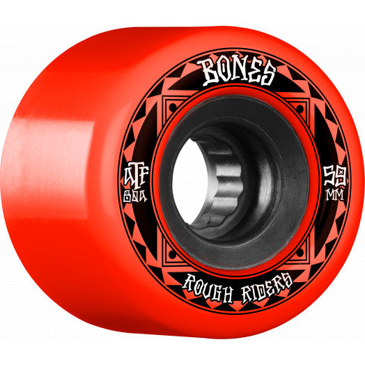Bones ATF Rough Rider Runners 80a 59mm Red Cruiser Skateboard Wheels
