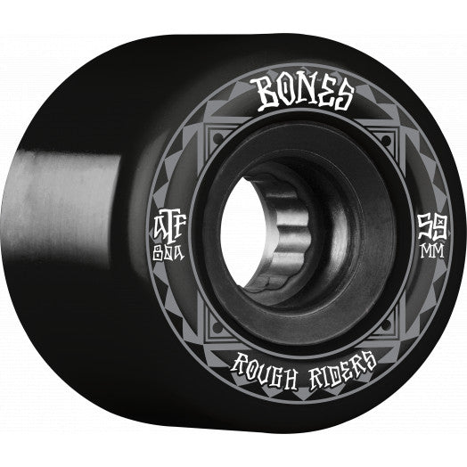 Bones ATF Rough Rider Runners 80a 59mm Black Cruiser Wheels