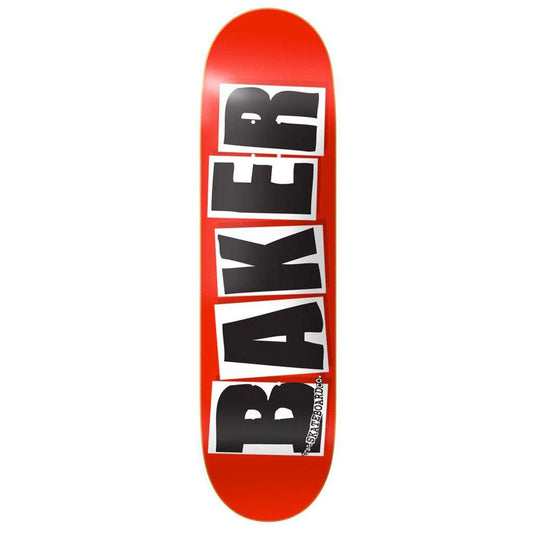 Baker Brand Logo Red with Black White 8.475" Deck
