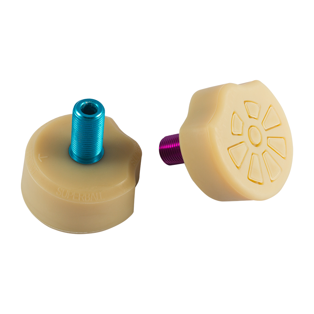 Riedell Gumball Superball Toe Stops (Set of 2) Long Stem LA Skate Co