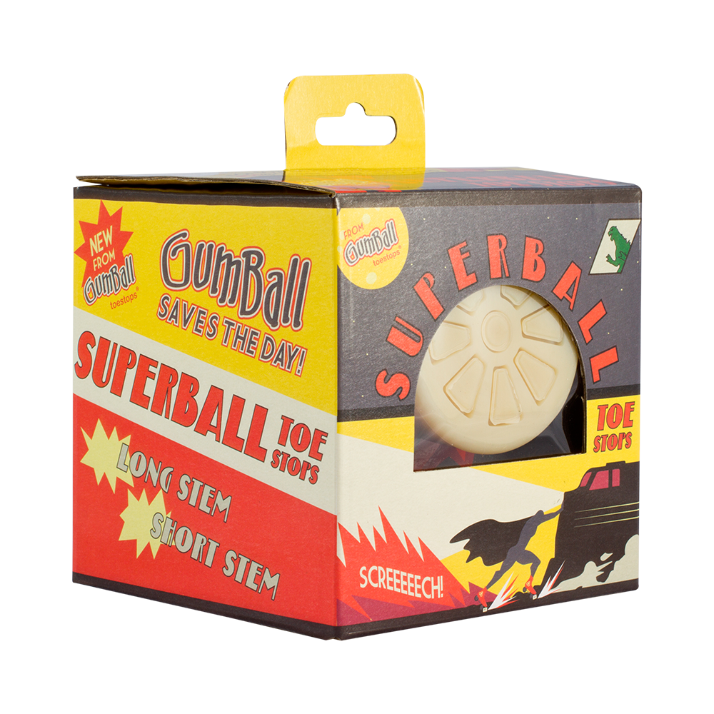 Riedell Gumball Superball Toe Stops (Set of 2) Long Stem