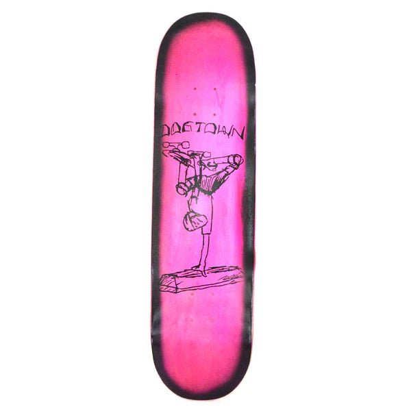Dogtown Curb Plant Street (Art by Mark Gonzales) 8.25" Assorted Stains/Black Fade Skateboard Deck