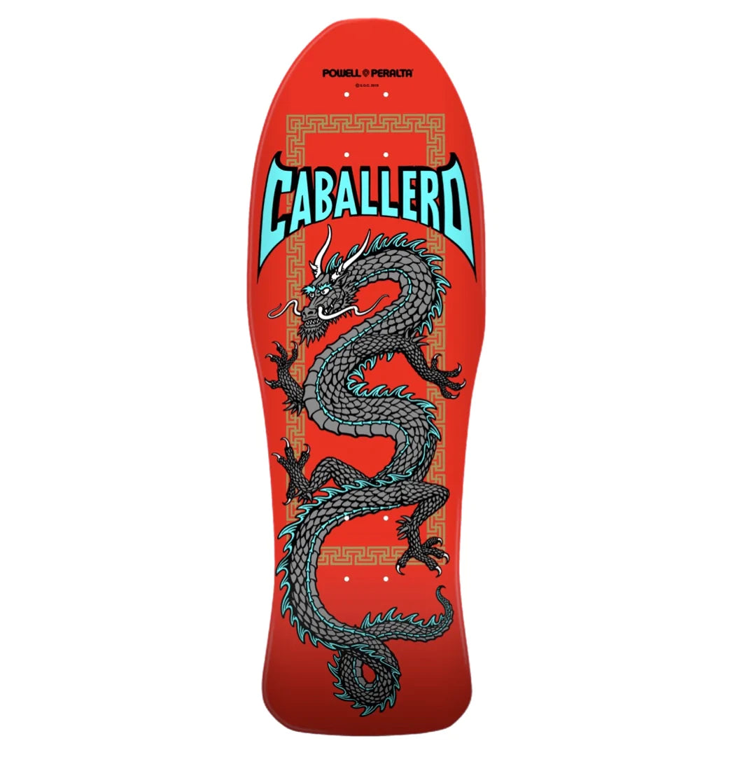 Powell Peralta Steve Caballero Chinese Dragon Red Silver 10" Deck