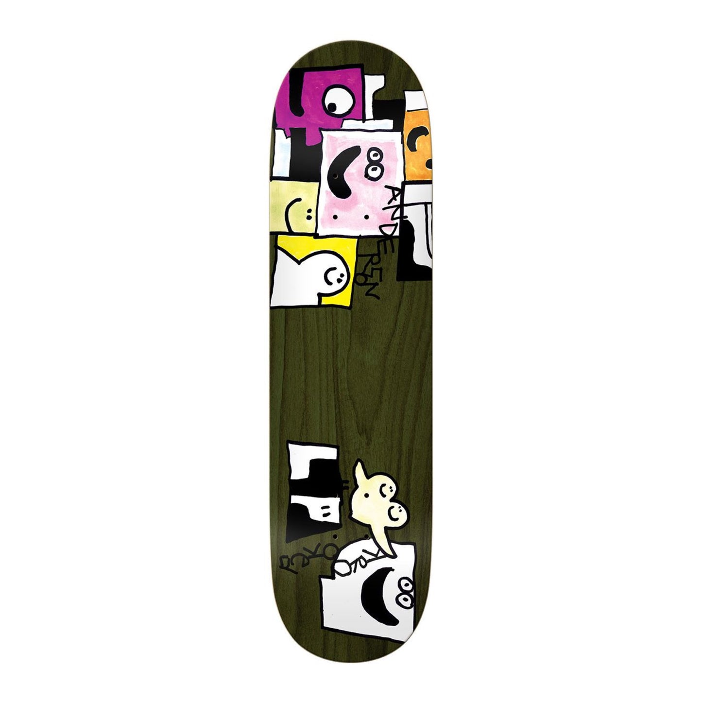 Krooked Manderson Jigsaw 8.38" Assorted Stain Deck