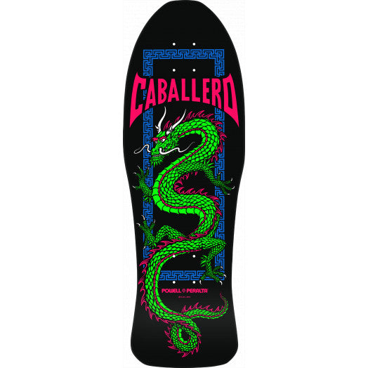 Powell Peralta Pro Steve Caballero Chinese Dragon 10" x 30" Blacklight Skateboard Deck