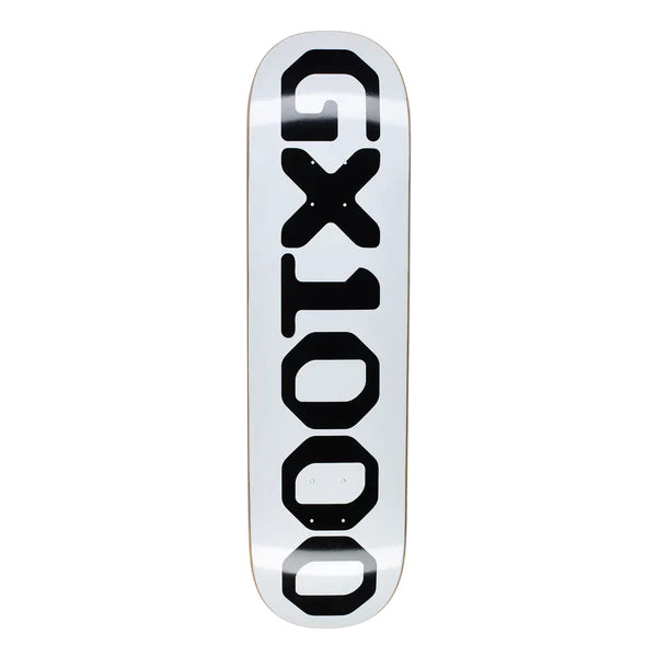 GX1000 OG Logo White/Black 8.25" Skateboard Deck
