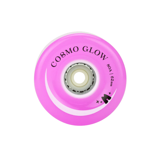 Moxi Cosmo Glow 80A 62mm (Set of 4) Purple Haze Light Up Roller Skate Wheels