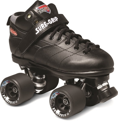 Sure-Grip Rebel Black Roller Skates