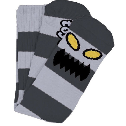 Toy Machine Monster Big Stripe Grey Socks