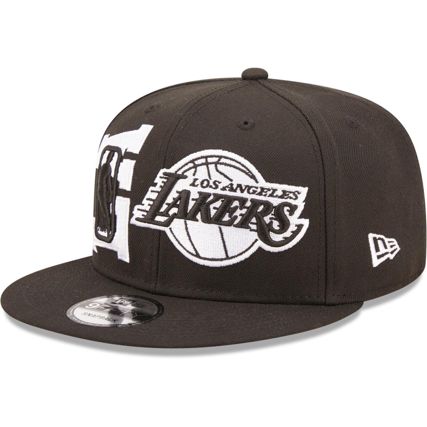 New Era Los Angeles Lakers 2022 Draft 9Fifty Black/White Snapback Hat