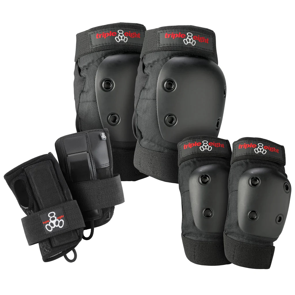 Triple Eight Junior Derby 3-Pack Youth Black Pads