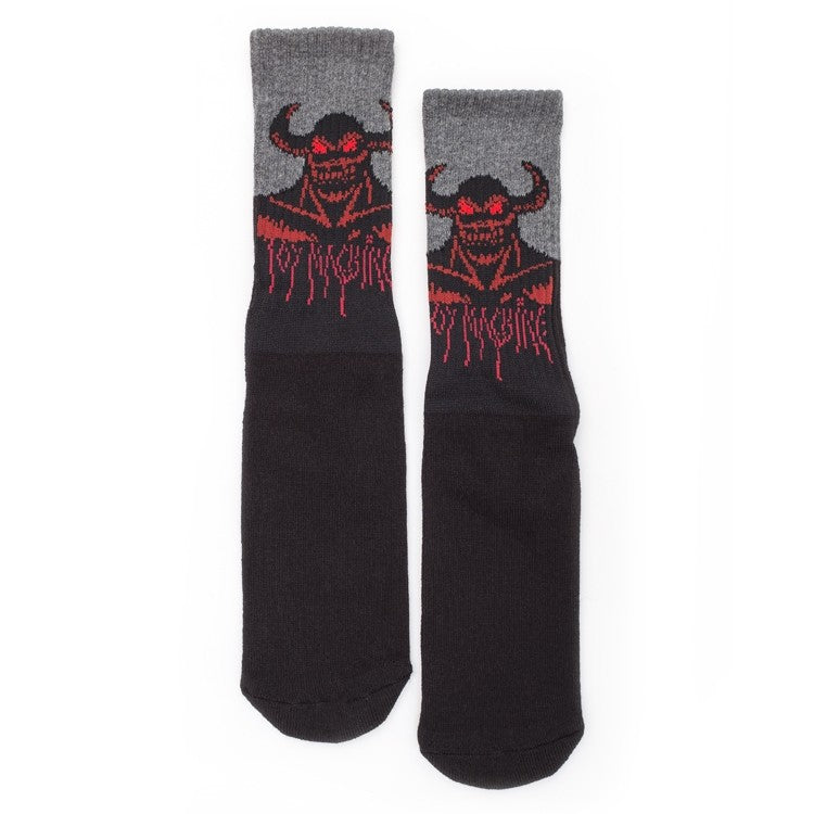 Toy Machine Hell Monster Black Crew Socks