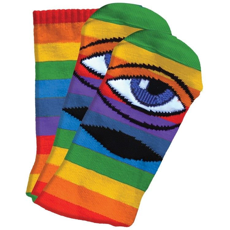 Toy Machine Sect Eye Rainbow Crew Sock
